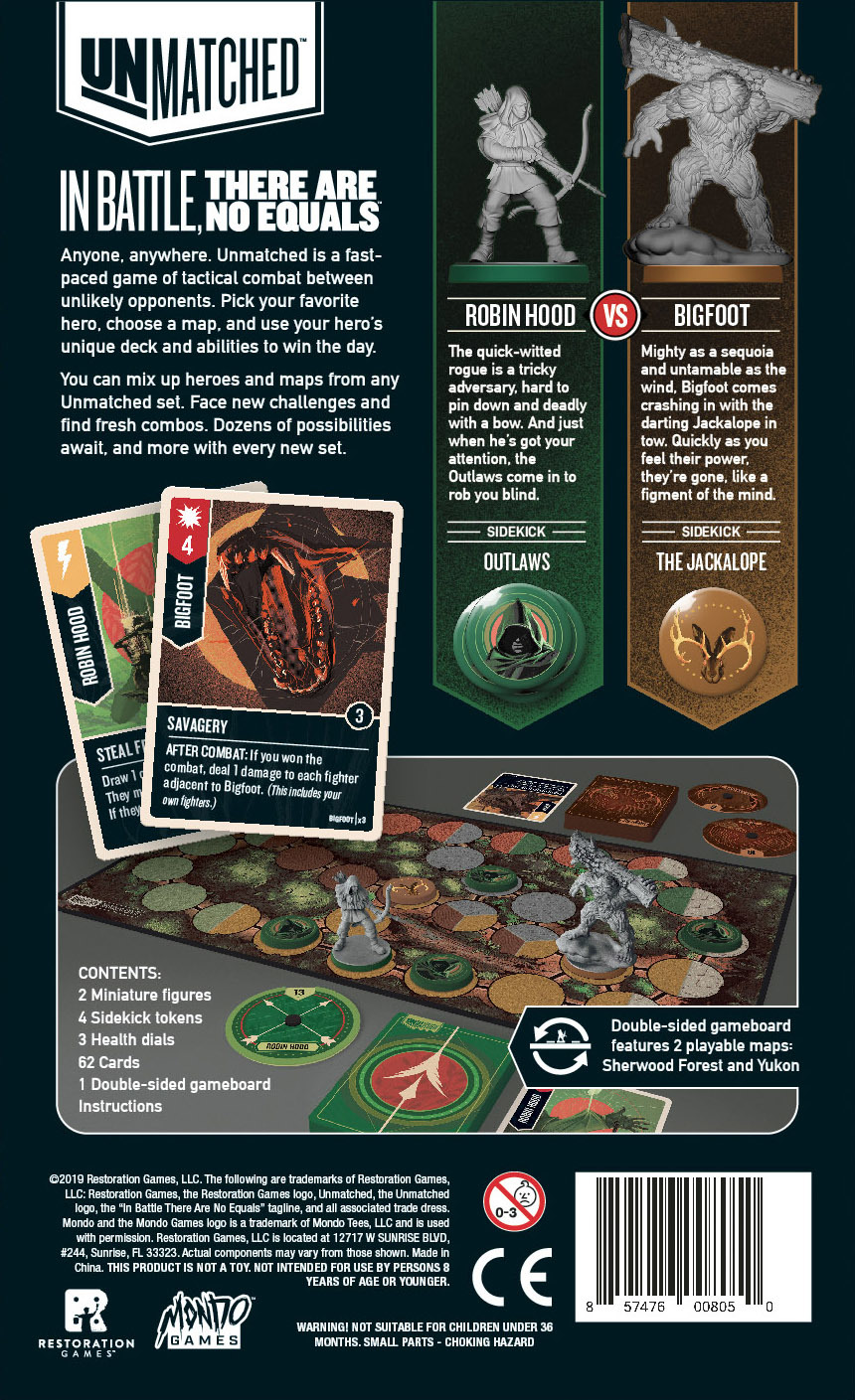 Unmatched : Robin Hood vs. Bigfoot